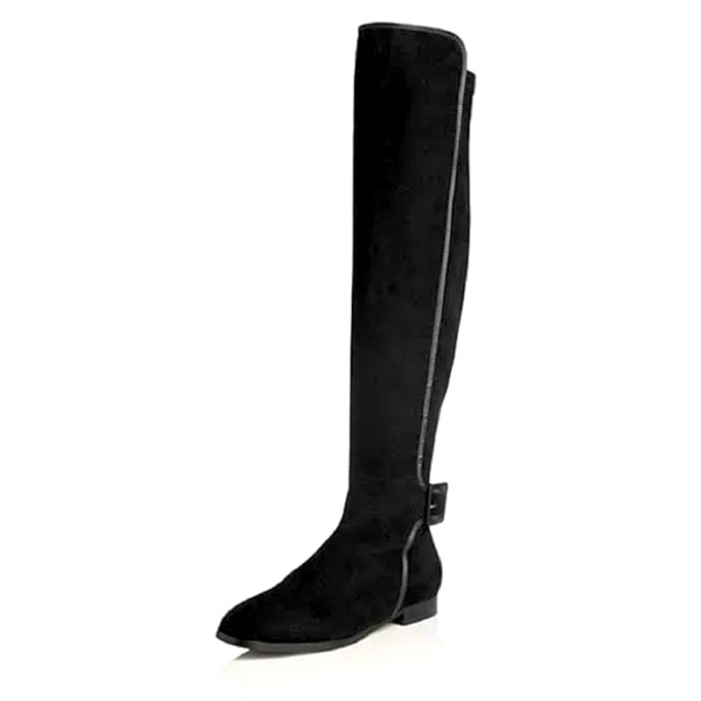 L.K. Bennett Delila Suede Leather Riding Boot